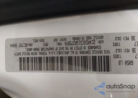 2016 Dodge Grand Caravan Sxt z USA, uszkodzony, nr VIN 2C4RDGCG1GR375974